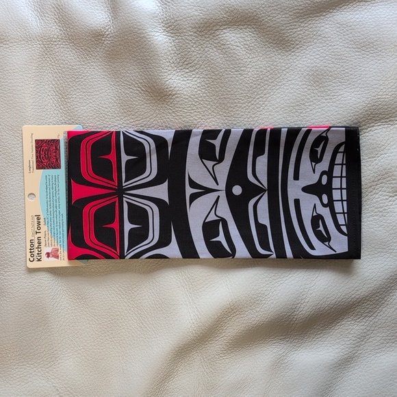 Cotton Kitchen Longhouse Indigenous Design by Jason Peters, Salish - Picture 3 of 5